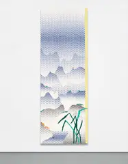 Roy Lichtenstein, Landscape With Grass, 1996, oil and Magna on canvas