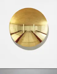 Untitled by Anish Kapoor, 2010, stainless steel, gold plating, sold Nov 2016
