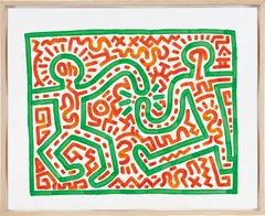 Keith Haring, Untitled, 1983, Japanese Sumi ink and gouache on paper