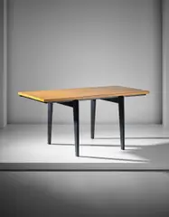 'Standard desk' by Jean Prouvé, circa 1941, oak, oak-veneered wood, painted steel, offered Nov 2016