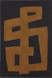 Takeo Yamaguchi, Work, 1955, oil on board