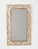Robert Goossens, Unique mirror, designed for Yves Saint-Laurent, 1973, rock crystal, gilt-brass, mirrored glass