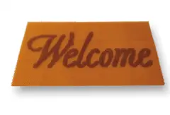 Do Ho Suh, Doormat: Welcome (Amber), 2000, polyurethane rubber
