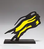 Roy Lichtenstein, Weisman Award (Yellow Brushstroke), 1991, paint and patinated bronze