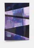 Hannah Perry, I was moved (on the bonnet) #2, 2014, silkscreen print, paint, screen print medium, flip paint vinyl, aluminium