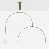 Michael Anastassiades, Prototype Mobile Chandelier 9, c. 2015, enameled brass, blown opaline glass