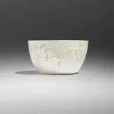 Hella Jongerius, Prototype Rare Embroidered bowl (from the Repeat Porcelain collection)