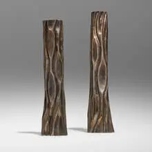 Robert Kuo, Tree Trunk candleholders, set of two