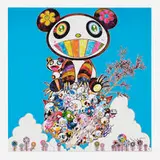 The Pandas Say They're Happy by Takashi Murakami, 2014, offset lithograph in colors, sold Sep 2024