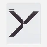 Wade Guyton, X Poster (Untitled, 2007, Epson UltraChrome inkjet on linen, 84 x 69 inches, WG1211), 2019, UltraChrome inkjet on linen