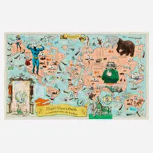 Enrique Chagoya, Illegal Alien's Guide to Somewhere Over the Rainbow, 2010, lithograph in colors with chine collé