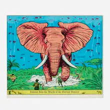 Enrique Chagoya, Invites Into the World of the Eternal Instant, 2015, lithograph in colors