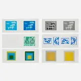 Formulation: Articulation portfolio by Josef Albers, 1972, screenprint in colors on Mohawk Superfine Bristol, cloth bound portfolio, sold Sep 2024