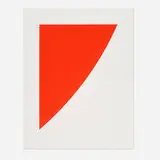 Red Curve (Radius of 8') (from the Second Curve series) by Ellsworth Kelly, 1973-75, lithograph in color with embossing on BFK Rives, sold Sep 2024