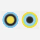 Ugo Rondinone, Small Sun suite, 2019, screenprint in colors on Rising 4-ply Museum Board