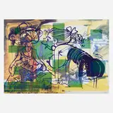 Sigmar Polke, Leave the Lab and Enter the Office, 1991, offset lithograph in colors on Zanders T2000Ro