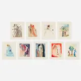 La divine comédie by Salvador Dalí, 1963, woodcut in colors on BFK Rives, sold Sep 2024