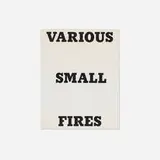 Ed Ruscha, Various Small Fires, 1965, black offset printing with yellow varnish tint overprint on 100 lb. white Vicksburg Vellum text paper