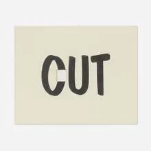 Cut Out by Kay Rosen, 1993, lithograph with die cut, sold Sep 2024