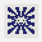 Invader, Sunset (Glow-in-the-Dark), 2018, screenprint in colors