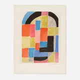 Sonia Delaunay, Composition with Black Arc