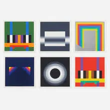 Herbert Bayer, Edition Domberger Stuttgart portfolio, 1968, screenprint in colors