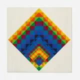 Herbert Bayer, Untitled, 1968, screenprint in colors