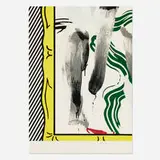 Roy Lichtenstein, Against Apartheid, 1982, screenprint in colors on Arches