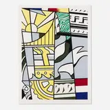 Roy Lichtenstein, Bicentennial Print (from the America: The Third Century portfolio), 1975, lithograph and screenprint in colors