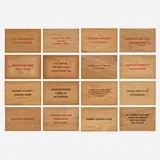 Jenny Holzer, Truisms (sixteen postcards), screenprint on wood