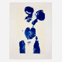Yves Klein, Helena (from the Anthropométries series), 2004, lithograph in colors
