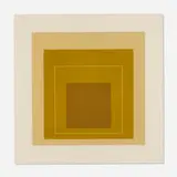 Josef Albers, WLS XVI (from the White Line Squares, Series II portfolio), 1966, lithograph in colors on Arches Cover