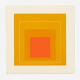 Josef Albers, WLS XII (from the White Line Squares, Series II portfolio), 1966, lithograph in colors on Arches