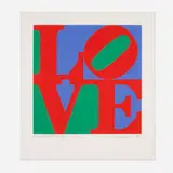 Robert Indiana, The Philadelphia Love, 1975, screenprint in colors on Arches