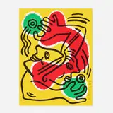 Keith Haring, International Volunteer Day, 1988, lithograph in colors