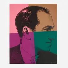 Andy Warhol, George Gershwin (from the Ten Portraits of Jews of the Twentieth Century portfolio), 1980, screenprint in colors on Lenox Museum Board