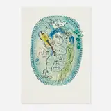 Marc Chagall, Le jeu, 1966, lithograph in colors on Arches