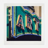 Robert Cottingham, Art (from the American Signs portfolio), 2009, screenprint in colors