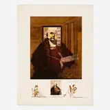 Rembrandt - Portrait du peintre par lui-même (from the Changes in Great Masterpieces portfolio) by Salvador Dalí, 1974, lithograph on paper, sold Sep 2024