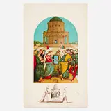 Raphael - Le Marriage la de vierge (from the Changes in Great Masterpieces portfolio) by Salvador Dalí, 1974, lithograph in colors, sold Sep 2024