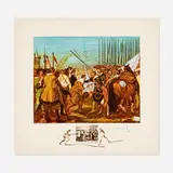 Velázquez - La reddition de Breda (from the Changes in Great Masterpieces portfolio) by Salvador Dalí, 1974, lithograph in colors, sold Sep 2024