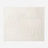 Keith Haring, Barking Dog (from the White Icons series)