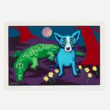 George Rodrigue, Me and My Best Friend, 2001, screenprint in colors