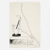 Untitled (from the Flowers (Black and White) suite) by Andy Warhol, 1974, screenprint on J. Green, sold Sep 2024