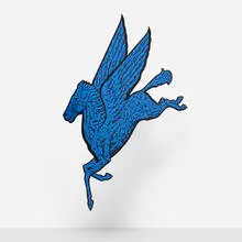Mark Dean Veca, Tailspin (Mobil Mobile), 2012, India ink and acrylic on PVC, motor, nylon string
