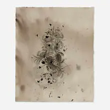 Invertebrate Study by Darren Waterston, 2010, watercolor on paper, sold Aug 2024