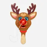 Jeff Koons, Reindeer paddle, 2000, transfer-printed plywood, enameled aluminum, lacquered wood, string