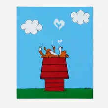 Mau Mau, That's Not Snoopy, acrylic and spray paint on canvas