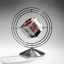 Jeweled Sunrise by Jon Kuhn, 1999, ground, polished, and laminated glass, stainless steel, sold Sep 2025
