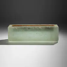 Howard Ben Tré, Section 5, 1988, cast glass, brass, gold leaf, patina